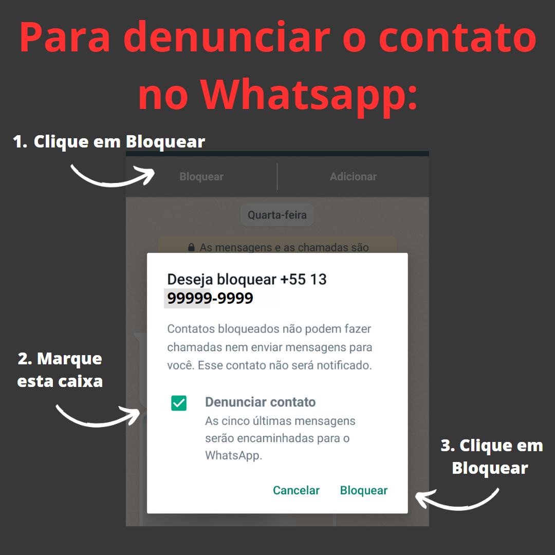 Como denunciar golpe no Whatsapp